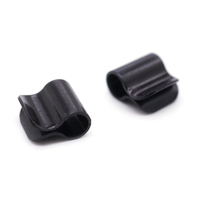 Service d'estampage de tôle Clip en U en aluminium personnalisé OEM Clips d'oxydation noirs en acier inoxydable