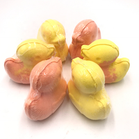 Bombes de bain bio en forme de canard, mignonnes et en forme d'animal, avec 100% d'huiles essentielles, soin de la peau, marque privée OEM/ODM