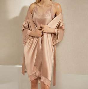 Bata <span class=keywords><strong>de</strong></span> Seda para Mujer, <span class=keywords><strong>Peso</strong></span> Pesado, 19 Momme |   Ropa <span class=keywords><strong>de</strong></span> estar <span class=keywords><strong>de</strong></span> alta gama con un sentido <span class=keywords><strong>de</strong></span> la calidad premium, camisón tipo camisola - Product Image 2