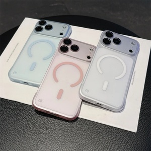 เคสโทรศัพท์แบบแม่เหล็กบางเฉียบไร้สายสำหรับ iPhone 16 ProMax 15 14 Plus 13 Pro 12 16 Plus พร้อมฟิล์มป้องกันกล้อง - Product Image 6