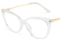 Monture Optique Tendance Oeil de Chat TR90 Anti-Lumière Bleue Pour Femme avec Logo Personnalisé