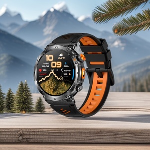 Montre connectée HT42 avec GPS, étanche, appels Bluetooth, moniteur de fréquence cardiaque et d'oxygène sanguin, pour le sport en extérieur - Product Image 1