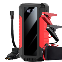 Démarreur de voiture 12V 6000mAh, 600A de pointe avec lampe de poche et marteau de sécurité pour assistance routière d'urgence