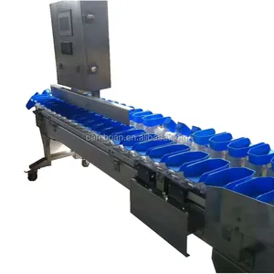 Stainless steel shellfish sorting grading machine clam oyster seafood weight sorting grading machine