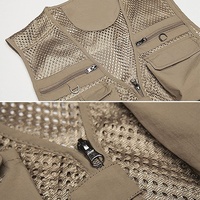 Gilet de pêche voyage léger pour hommes, vêtement en plein air, Safari, pêche voyage, plusieurs poches, été