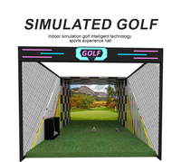 Simulateur de golf VR Oculeap 2025 de haute qualité pour les centres commerciaux et les espaces intérieurs publics avec construction métallique