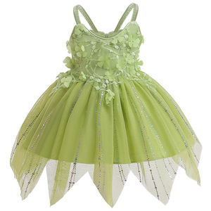 Costume de Cosplay Tinker Bell pour Fille, Robe de Princesse, Robes de Fête d'Anniversaire, Robes de Carnaval, Déguisements de Fête d'Halloween, Jeu de Rôle, <span class=keywords><strong>Déguisement</strong></span> d'Elfe avec Ailes - Product Image 5