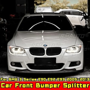 ลิ้นกันชนหน้าสีดำเงา สไตล์สปอร์ต สำหรับ BMW ซีรีส์ 3 E90 E92 E93 ปี 2005-2013 อุปกรณ์ตกแต่งรถยนต์ - Product Image 2