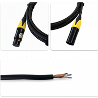Câble de microphone XLR mâle-femelle OEM RH-X030 avec blindage spiralé, gaine en PVC, conducteur en cuivre sans oxygène
