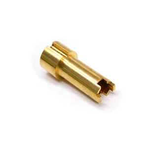 定制数控加工黄铜零件金连接器插头母压接触点
