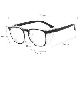 نظارات نسائية فاخرة مع إطار نظارات دائري نظارات أمان مضادة للأشعة الزرقاء والغموض والغبار - Product Image 4