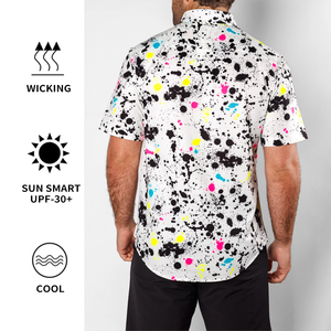 Nuove <span class=keywords><strong>Camicie</strong></span> da <span class=keywords><strong>Uomo</strong></span> con Stampa Digitale di Alta Qualità Moda Streetwear <span class=keywords><strong>Maniche</strong></span> <span class=keywords><strong>Corte</strong></span> - Product Image 2