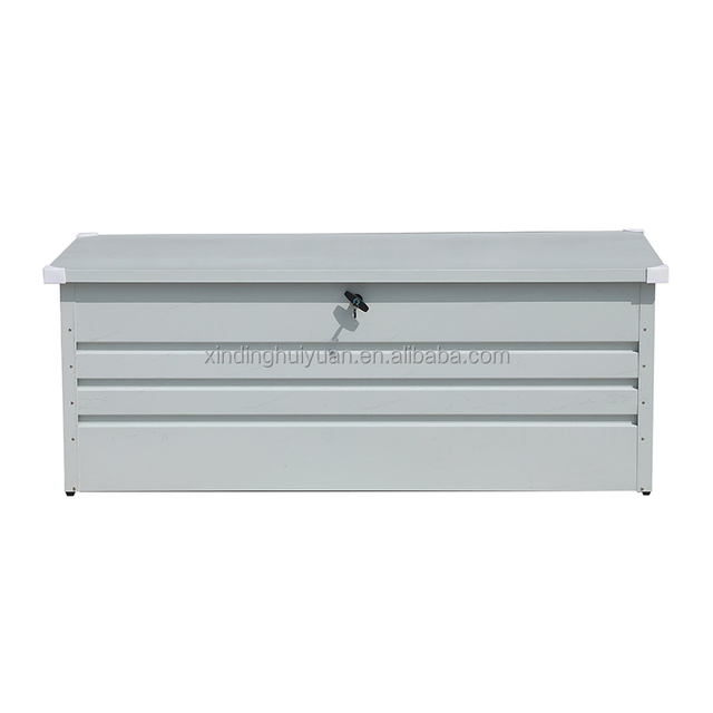 Galvanized Steel Modern Flexible Lockable Garden Storage Box with Lid