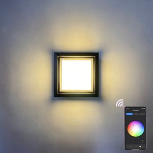 Lámpara de Pared LED Impermeable de 10W con Control por Aplicación TUYA para Decoración de Hogar, Oficina y Jardín, Iluminación Moderna Decorativa para Interiores y Exteriores - Product Image 3