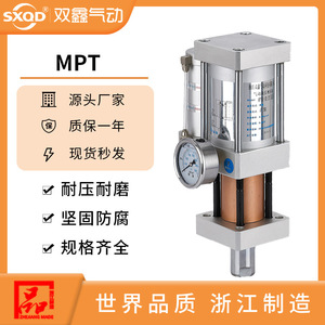 Cylindre pneumatique Shuangxin MPT6380 100 20 1T3T5T10T, type piston standard, pompe pneumatique en acier inoxydable - Product Image 5