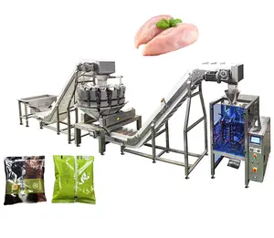 500-1000g 수직 닭 가슴살 고기 무게 포장 기계 작은 공장 특별 사용자 정의