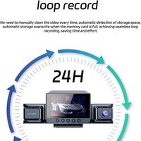 4 canaux 1080P Car Black Box 360 Degree Car DVR WiFi Dash Cam Taxi Driving Recorder Night Vision 4 Cameras DASHCAM