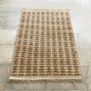 Direct Factory Manufacturer's Hot Selling Modern Textured Hand Woven Large Indian <b>Jute</b> <b>Rug</b> Flat Weave Lightweight Area <b>Rugs</b> Sets - Product Image 1