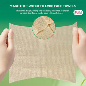 מגבת פנים רכה OEM מגבות ניקוי עור מתכלות מגבות פנים חד פעמיות לטיפוח עור רגיש לפנים - Product Image 2