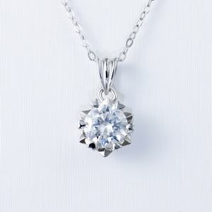 Wholesale <b>Moissanite</b> Jewelry 925 Silver Fine Jewelry Pendant <b>Necklace</b> Classical Chain Pendant <b>Necklace</b> for Women - Product Image 6