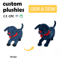 Fabricant chinois de jouets en peluche personnalisés OEM en gros, poupées en peluche moelleuses, jouets en peluche doux avec logo personnalisé, en forme de chat