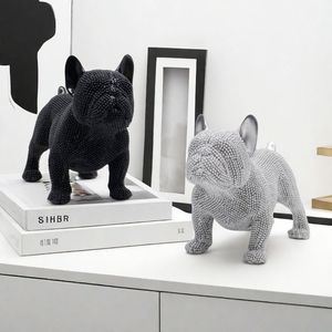 Nouvelle arrivée 2024 produits extra large résine bouledogue français <span class=keywords><strong>statue</strong></span> bouledogue stockage majordome sculpture maison <span class=keywords><strong>déco</strong></span> ornements - Product Image 3