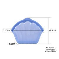 Silicone voedselbewaarzakjes, food grade, herbruikbaar, voor koelkast, bewaring van fruit en groenten, keukenorganisatie