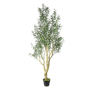 Arbre d'<span class=keywords><strong>olivier</strong></span> artificiel KagaJo <span class=keywords><strong>en</strong></span> <span class=keywords><strong>pot</strong></span>, ignifuge, résistant aux UV, <span class=keywords><strong>en</strong></span> plastique durable, toucher naturel, pour usage extérieur et intérieur, hauteur - Product Image 3