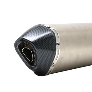 Dài 470mm nước chuyển phía sau Bìa thép không gỉ cơ thể ống xả <span class=keywords><strong>Muffler</strong></span> silenciador cho xe máy phổ quát - Product Image 6