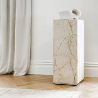 Cube en onyx de marbre naturel, décoration d'intérieur, table basse en onyx vert, socle en marbre