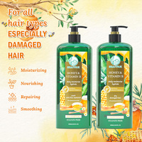 OEM Shampooing et après-shampooing au miel naturel sans sulfate 600ml pour hommes et femmes Shampooing hydratant au miel anti-frisottis