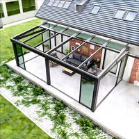 Serre en verre portable personnalisable pour l'extérieur, utilisable en 4 saisons, pour jardin, patio, cour arrière, solarium, jardin d'hiver, véranda