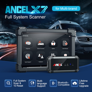 Outil de diagnostic automobile ANCEL X7, lecteur de code sans fil Bluetooth pour 86 marques avec test actif, purge ABS, codage ECU - Product Image 2