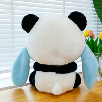 Peluche Alien Bleu Rose Adorable en Forme de Panda, Monstre de Dessin Animé Doux, Poupée en Peluche Mascotte, Fournisseur en Gros