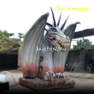R ตกแต่งสนามเด็กเล่นกลางแจ้งหัวมังกร Animatronic - Product Image 5