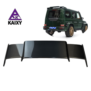 Pour <span class=keywords><strong>Mercedes</strong></span> Benz classe G G350 G500 G63 G65 pièces de carrosserie en Fiber de carbone Style B aile arrière et becquet de toit en carbone sec - Product Image 1