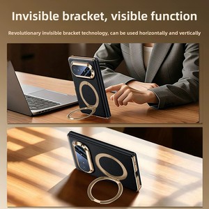 Étui de téléphone pour Pura XMax, entièrement enveloppant, avec rabat magnétique, support rotatif, double protection de la charnière, étui pour téléphone à écran pliable - Product Image 5