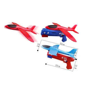 हवाई जहाज खिलौने गुलेल लांचर के साथ विमान हवाई जहाज के साथ बंदूक खिलौना