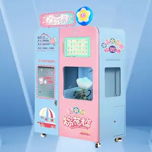 Hochwertiger kommerzieller voll automatischer Zucker-Zuckerwatte-Verkaufs automat Made in China