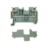 JUT14-4 4mm2 PA66 V0 Flammhemmender Erdungsdraht Steckbarer Elektrischer Stromverteiler DIN-Schienen-Klemmenblock