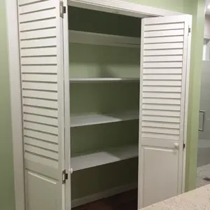 Bedroom PVC Closet Doors Rolling Roller Louvered Door Shutter