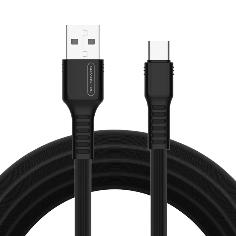 Gran demanda Cable USB de 1M 2.4A PVC tipo C/Micro/IPH Cable de cargador de transferencia de datos de sincronización de carga para iPhone