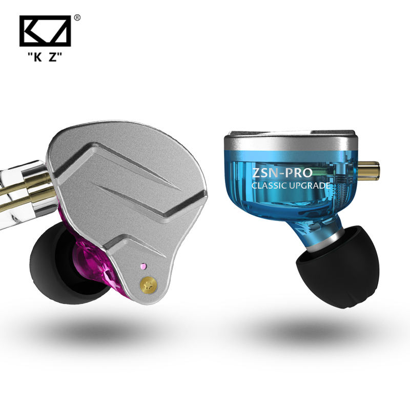 Fone De Ouvido, Intra Auricular, KZ ZSN PRO, MIC, Dynamic, 1,2m