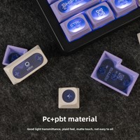 XVX Cat's Eye Max Crescent-Shaped Matte Translucent Personalized PC Frosted Texture Magnetic-Switch Keyboard Keycaps Key Puller