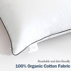 Fabrika toptan özel Logo beyaz 90% <span class=keywords><strong>Euro</strong></span> kaz aşağı siyah boru kabarık Ultra yumuşak yatak boyun yastık