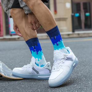 Vente en gros de chaussettes de Skateboard de rue colorées pour hommes, chaussettes de Sport à coussin éponge - Product Image 2