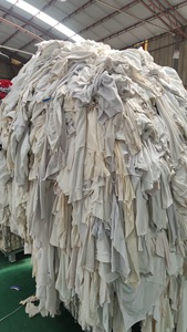 白い綿布のTシャツ型拭き取り布 100%綿 工業用清掃布 再生シンガポール綿布 No <span class=keywords><strong>S</strong></span> - Product Image 4