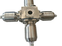 Válvula de Diafragma Neumática Sanitaria Multipuerto SS316L con Conexión Tri-Clamp para la Industria Farmacéutica y Biotecnológica