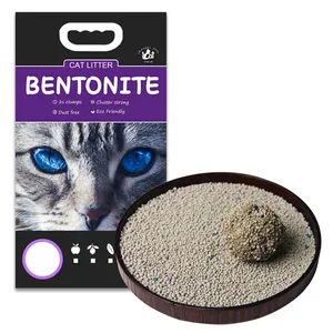 Fábrica al por mayor Oem Low Tracking Ball Shape Clumping Bentonite Cat Sand