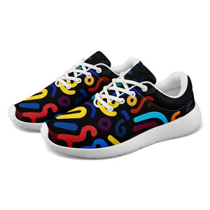 Chaussures de sport personnalisées pour hommes les mieux notées, respirantes, avec motif doodle coloré, chaussures décontractées en toile pour femmes - FN026-26020260625 - Product Image 5